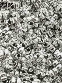 100 件/30 件合金双面花形隔珠，花卉图案，空心珠，适用于珠宝制作，DIY 串珠手链、项链、脚链、吊坠、手工配饰 - 彩色 - 查看 4