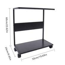 XIANXUS 2-Tier Computer Tower Stand, Under Desk CPU Stand PC Stand W/ Rolling Wheels