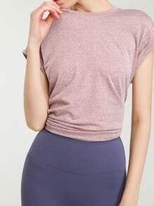 Crop top pentru yoga pentru femei, cămașă fără mâneci pentru antrenament cu spate curse, pentru alergare, sală, fitness, tricou casual sport de vară