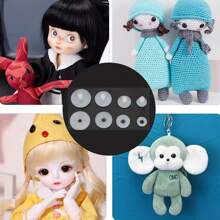 50 件 20 毫米塑料安全娃娃关节 - 用于制作熊和玩具的 DIY 工艺用品，娃娃骨架身体连接器 - 白色 - 查看 2