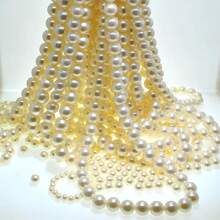 6mm-16mm/500pcs/200pcs/100pcs/50pcs Round Polished Smooth Hole Beads For DIY Bracelet, Necklace Accessories