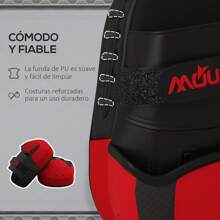 SPORTNOW Manoplas de Boxeo Paos Muay Thai MMA Curvadas para Entrenamiento de Boxeo Boxing Karate Taekwondo Kickboxing Training Almohadilla para Sparring Artes Marciales - Rojo - Ver 5