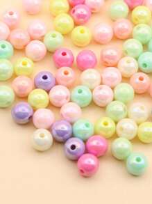 100 颗彩色圆珠，适合 DIY 珠宝配件