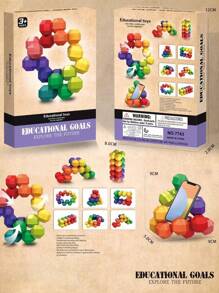适合儿童幼儿感官坐立不安玩具、自闭症旅行玩具拼图球注意力缺陷多动障碍小型安静酷炫减压玩具圣诞礼物玩具适合 3 岁以上男孩女孩 - 彩色 - 查看 6
