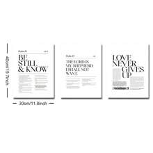 Bộ 3 bức tranh vải canvas in hình Chúa Jesus không khung, trích dẫn lời cầu nguyện của Cơ đốc giáo, tranh nghệ thuật tối giản treo tường cho ký túc xá, căn hộ, phòng ngủ, phòng khách, trang trí nhà hiện đại - Nhiều màu - Xem 16