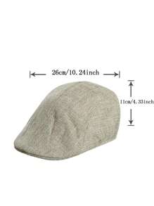 1 PC Kids Boys Solid Herringbone Flat Berets Elastic Hats Cute Accessories Fashion Kids Caps Daily Casual Cap - Multicolor - View 2