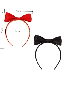 1pc Red Headband With 3D Bowknot, Suitable For Daily Wear, Washing Face, Festivals And Parties,Hairband,Hair Hoop,Hair Accessories - Red - View 6