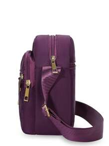 Square Bag Neutral Crossbody Bag Wear-Resistant Oxford Cloth Mobile Phone Bag Shoulder Bag Out Backpack Mini Bag Small Bag Purse - Multicolor - View 6