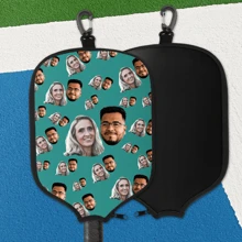 1pc Customizable Pickleball Paddle Cover, Personalized Pickleball Paddle Sleeve, Pickleball Paddle Case, Pickleball Paddle Gift For Him, Anniversary Gift, Holiday Gift - Black - View 4