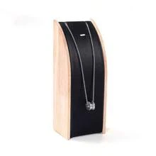 Soporte para presentación de joyería en forma de de madera para mujer, colgante para collar, pulsera, escaparate, accesorios de joyería, 1. QGSQ - Rosa L - Ver 7