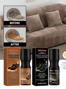 100ml Leather Cleaning And Nursing Agent Velvet Renovation Care Agent Velvet Leather Bag Jacket Coat Shoes And Boots Clean Decontamination Bright Care Suede Shoes Cleaner Complementary Color Renovation Black Matte Shoes Care Liquid Suede Artifact. - Multicolor - View 4
