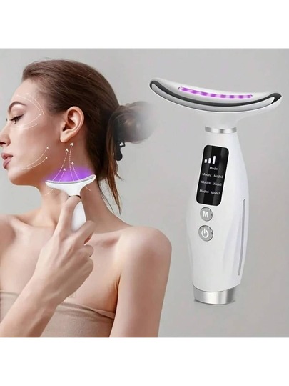 AXH 可充电面部和颈部按摩器，7 种模式面部按摩护理工具，送给女性和女孩的完美礼物