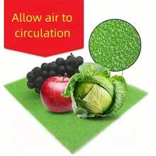 10pcs Reusable Fridge Mats, Washable Plastic Fruit & Vegetable Preservation Pads, Anti-Mold Drawer Liners, Breathable Design To Extend Freshness, Kitchen Refrigerator Liners - Moisture-proof Pad - View 3