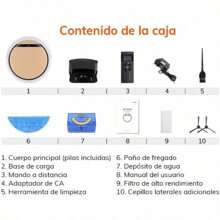 ILIFE V5s Plus Robot Aspirador y Mopa Combo, Funciona con 2.4G Wi-Fi/App/Alexa, Robot Aspirador Automático Autocargable, Delgado y Silencioso (V5s Pro Upgrade) - Tipo de Enchufe A USA (110-127V) - Ver 8