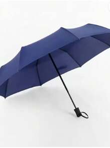 Mini paraguas de bolsillo ligero a prueba de viento, duradera, Plegable, portátil, protector solar - Negro - Ver 4