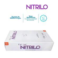 Guantes de Nitrilo Lila Metálico Multiusos Caja Dispensadora con 100 Guantes - Lila Púrpura - Ver 3