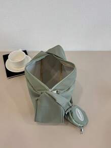 尼龙饺子形休闲手提包带小袋，夏季新款女士设计