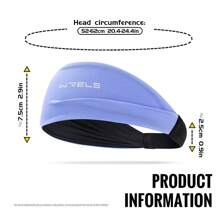 1pc Breathable Elastic Headband, Unisex Fashion Sports Sweatband For Basketball, Football, Yoga, Running, Fitness - Multicolor - View 2