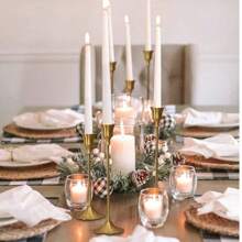 3pcs/Set Vintage Creative European Style Metal Candle Holders, Simple Design Decor For Wedding, Bar, Party, Living Room, Dining Room Gifts Birthday Graduation