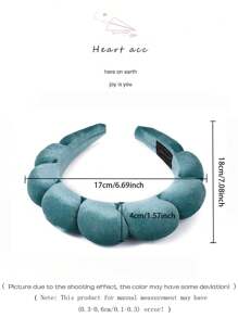 FURDANXINYI 1 chiếc băng đô cài tóc bằng nhung cao cấp, phụ kiện tóc mềm mại, bông xốp, băng đô trang điểm, phụ kiện tóc làm đẹp tại nhà. - Hồng - Xem 11