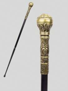 1 cây gậy kim loại tròn họa tiết cung điện nhiều màu, họa tiết hoa văn Paisley, vương trượng cổ điển, hai đoạn, có thể tháo rời, gậy kim loại cũ, thời trang và thanh lịch, gậy quý ông Anh cao cấp, thích hợp làm quà tặng ngày lễ hàng ngày và biểu diễn hóa trang Halloween, phụ kiện Halloween cho ngày tựu trường - Nhiều màu - Xem 6