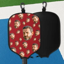 1pc Customizable Pickleball Paddle Cover, Personalized Pickleball Paddle Sleeve, Pickleball Paddle Case, Pickleball Paddle Gift For Him, Anniversary Gift, Holiday Gift - Black - View 3