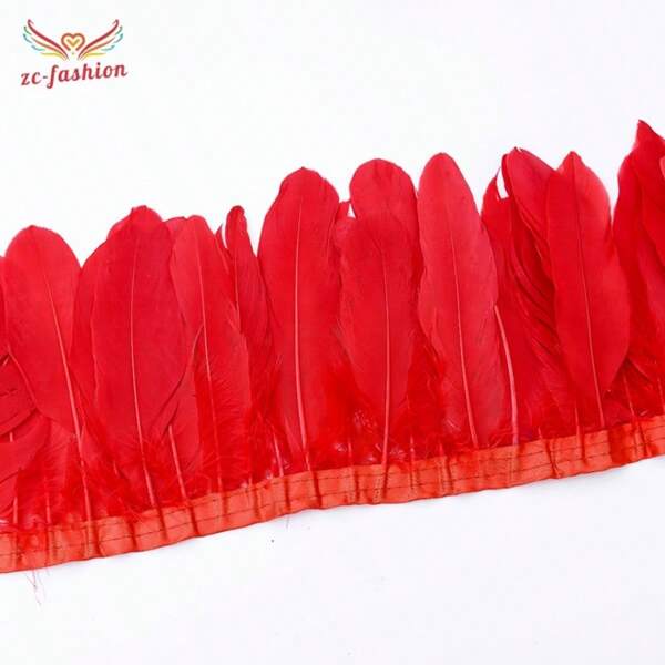 1 metri 15-20 cm-6-8 inch pene de gâscă pentru cusut în rochie franjuri haine Acoperire bricolaj decorațiuni pentru casă Accesorii pentru nuntă Accesorii de artizanat