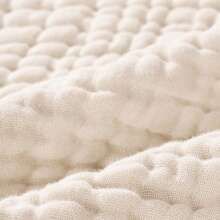1 pièce Cape de bain à capuchon en gaze à bulles, couverture d'emmaillotage multifonctionnelle, serviette de bain pour bébé, unisexe, ultra-douce pour toutes les saisons, idéal pour la salle de bain, la poussette et la sieste, cadeau de naissance