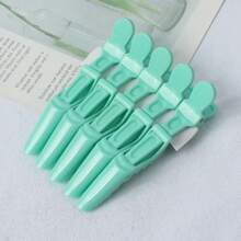 5pcs Candy Color Seamless Hair Clips, Includes Bangs Clip, Crocodile Hair Clips For Styling, Hair Partition And Perm/Dyeing