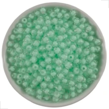 Acrylic Ball With Transparent Hole, Colorful Core, 8mm, 1750pcs, Decoration And Crafts