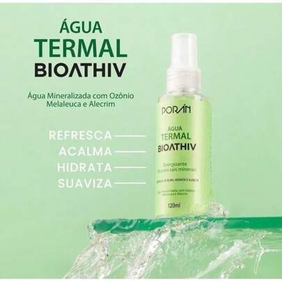 Água Termal Bioathiv Porán Cosméticos - 120ml