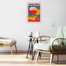 1 幅无框海报墙艺术复古卡通果汁海报和印刷饮料帆布画俱乐部酒吧商店家居装饰 - 彩色 - 查看 35