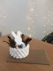 1 件装绳子设计蜡烛杯底座硅胶模具 DIY 石膏混凝土模具绳结形状烛台装饰饰品树脂模具工艺品 - 白色 - 查看 11