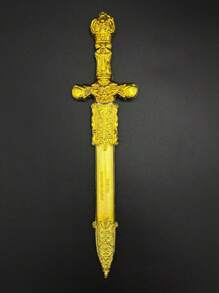 1pc Prop Replica Plastic Toy Sword For Stage Performance, Knight Sword, Caribbean Pirates Costume Accessory Halloween - Multicolor - View 13