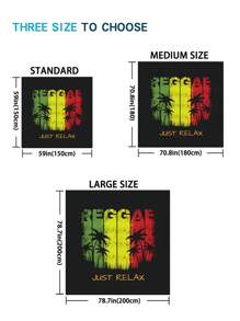 1pc New Outdoor Waterproof Anti-Sand Digital Printed Picnic Mat/Beach Towel, Fashionable And Fresh Pattern, Suitable For Camping And Picnics - Multicolor - View 6