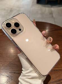 Minimalist Transparent Acrylic Phone Case Compatible With IPhone 16 Pro Max/16/16 Pro/16 Plus/15/15 Pro Max/15 Pro/15 Plus/11/12/13/14 Pro Max/XS/XR/11 Pro/11 Pro Max/12 Pro/12 Pro Max/13 Pro/13 Pro Max/7 Plus/14 Pro/14 Pro Max/14 Plus/7 Plus/8 Plus/8/SE2 Soft Cover Waterproof Shockproof Anti-Fall Scratch Resistant - Clear - View 4