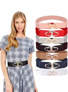 1 件女士弹性腰带，修身弹力复古风格腰带，适合夏季日常穿着、秋季上学、秋季、万圣节 - 蝴蝶型 - 查看 1