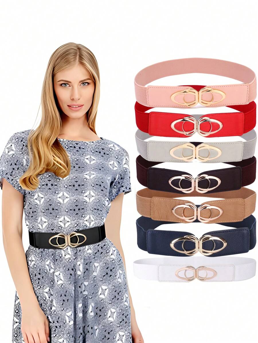 1 件女士弹性腰带，修身弹力复古风格腰带，适合夏季日常穿着、秋季上学、秋季、万圣节 - 蝴蝶型 - 查看 1