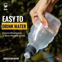 1pc Portable Outdoor Hiking Marathon Sport Water Bottle - Multicolor - View 5