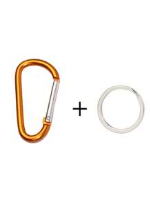 1/6/9个装铝合金D型环登山扣，大号登山扣带钥匙扣，徒步配件，迷你登山扣，钥匙扣，适用于背包、手提包、书包，哥特Y2K风格 - 彩色 - 查看 15