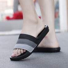 渐变色男士户外防滑舒适休闲拖鞋 - 灰色 - 查看 6