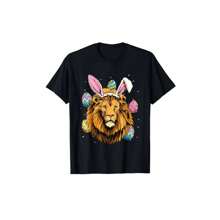 Woman's Easter Bunny Lion Funny Easter Lion T-Shirt