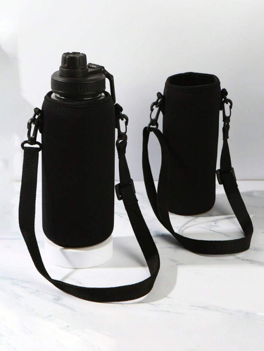 Cup Insulation Cover Thickened Water Bottle Insulation Cover Strap Glass Protective Cover Portable Scalding-Proof Water Cup Cover1pc - Black - View 1