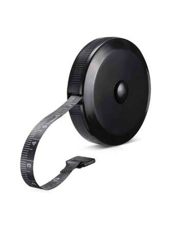1/2 piezas Cinta métrica suave de doble cara, cinta métrica suave para medir el Body, tela, costura, sastrería, tejido, artesanía, pérdida de peso, mediciones retráctiles de cinta de doble cara negra, útiles escolares, para el hogar y la oficina