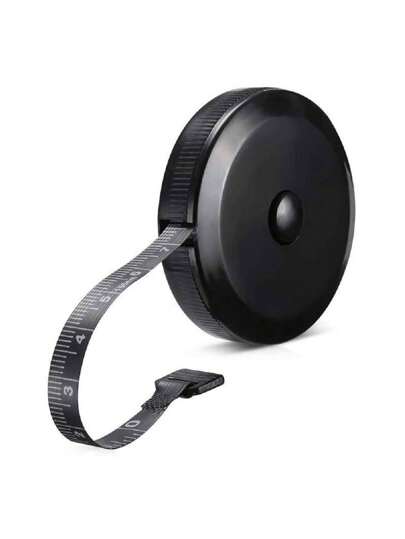 1/2pcs Soft Tape Double Sided Measuring Tape, Soft Tape Measuring Body Fabric Sewing Tailoring Fabric Woven Craft Weight Loss Measurements Retractable Black Double Sided Tape Measurements, School, Home & Office Supplies