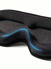 1 pièce Masque de sommeil de couleur unie, Masque de sommeil noir simple, Convient pour la famille, les voyages, la chambre à coucher, les voyages, le bureau, l'école et les fournitures scolaires
