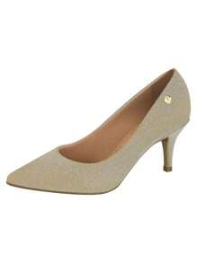 Vizzano Pumps Low Heel Metallic Glitter Shine Comfortable - 金色 - 查看 4