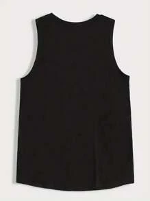 Sparta Warrior Symbol Tank Top New Arrival Men's 100% Cotton Training Gym Fashion Summer 2025 - màu đen - Xem 3