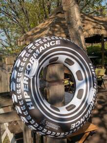 1 pezzo Enorme anello da nuoto gonfiabile per adulti, accessorio per feste in piscina estive, forniture per feste di compleanno per adulti, decorazione per feste in piscina a tema gare di camion