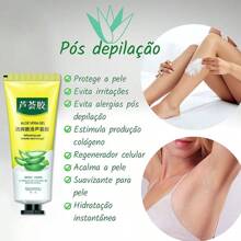 Aloe Vera Aloe Vera Gel Moisturizing Cream 30g Refreshing After-Sun Skin Care - 黃色 - 查看 9